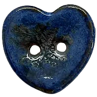 dark blue heart shaped button