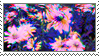 psychdelic flowers stamp