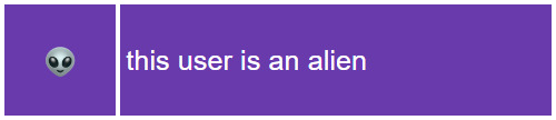 this user is an alien