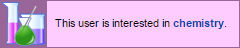 this user is interested in chemistry