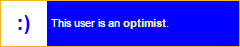 this user is an optimist