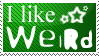 i like weird stamp
