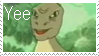 yee with dinosaur stamp