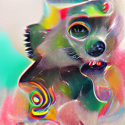 sweet raccoon girl ponders jellybeans